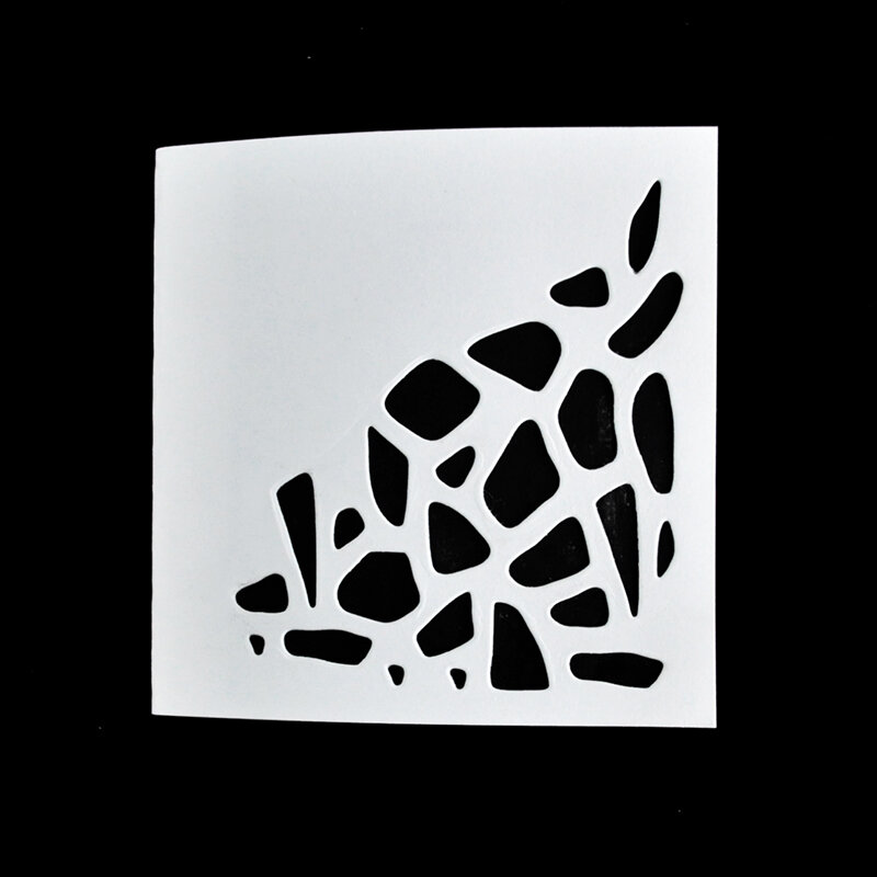 Happymems nieregularne tło metalowe wykrawacze szablony Scrapbooking tworzenie kartek rzemieślnicze dekoracje wykrojniki