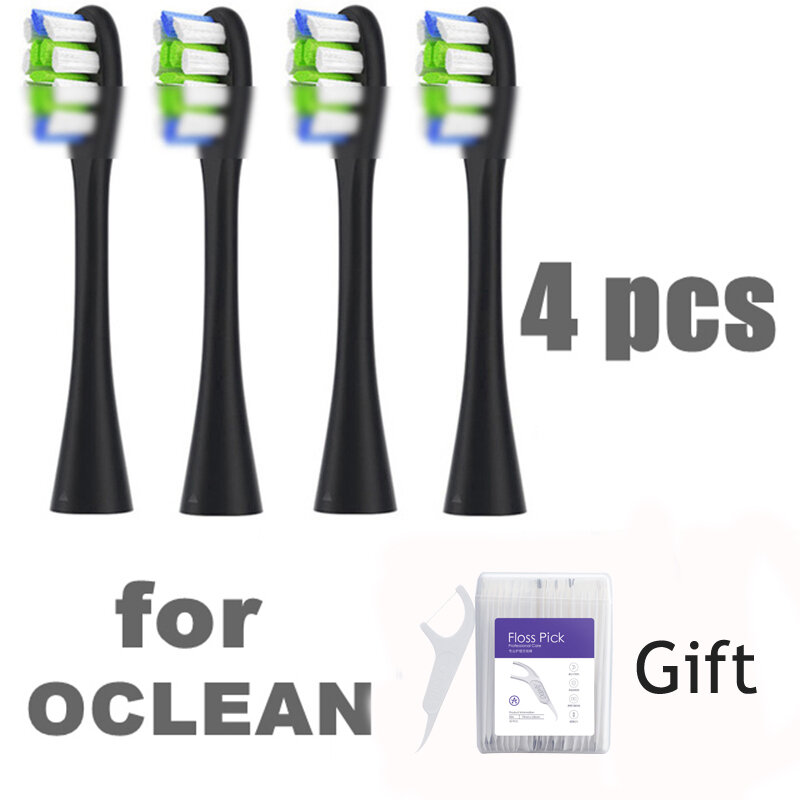 Насадки для зубной щетки 6 шт. Замена для Xiaomi Soocas X3/X3U Mijia T300 для Oclean X/ZI/один электрическая зубная щетка подарок