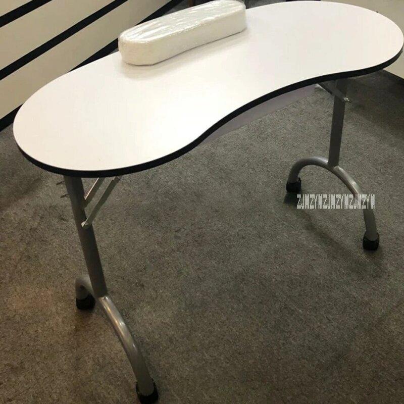 Portátil mdf mesa de manicure com braço resto e gaveta dobrável mesa de unhas spa beleza manicure mesa com rodas salão de beleza móveis