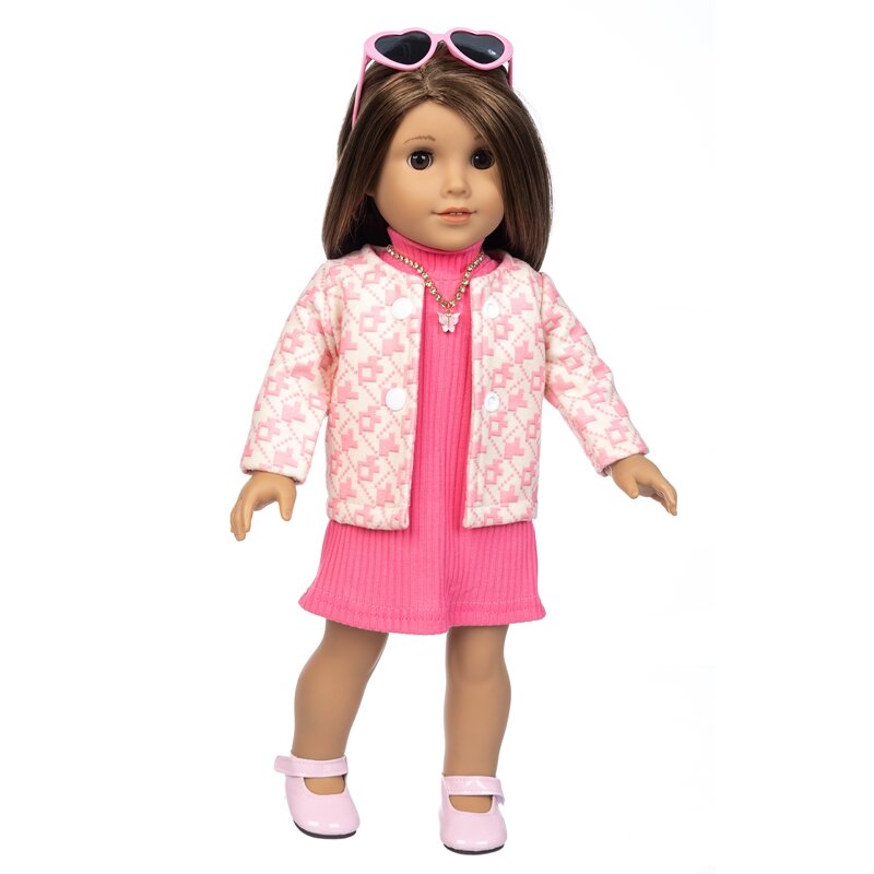 Модный свитер костюм одежда подходит для американской девочки 18 дюймов Кукла американской девочки Александр, куклы для девочек