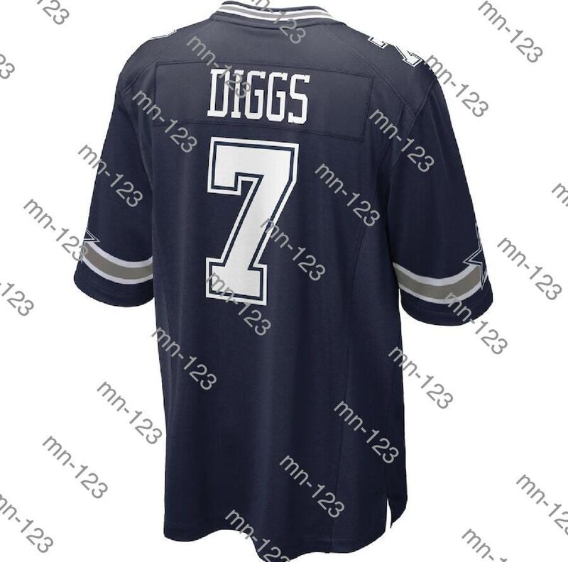 자수 아메리칸 저지 Trevon Diggs 남성 여성 Kid Youth Blue Dallas Football Jersey
