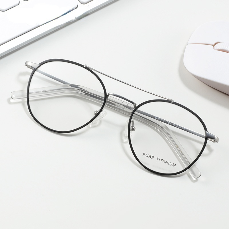 BLUEMOKY czysty tytan okulary na receptę Fpr mężczyźni kobiety krótkowzroczność optyczna anty-niebiesko-ray soczewka fotochromowa rama okularów