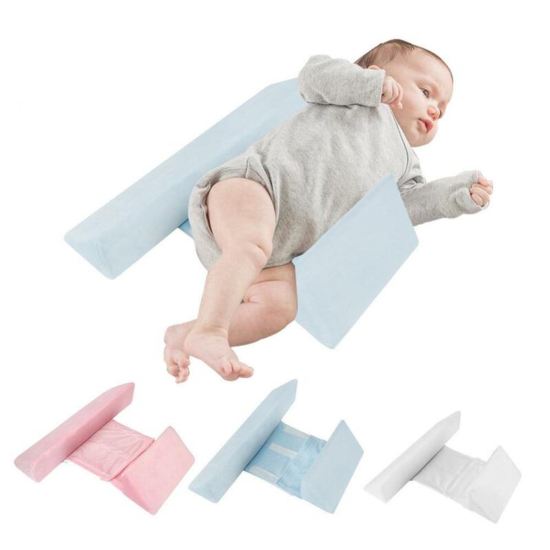 Travesseiro modelador para bebês recém-nascidos, almofada facial triangular, antirrolamento de almofada, travesseiro de posicionamento para bebês de 0-6 meses