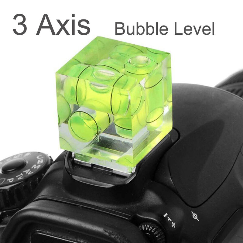 3 axis 2 axis câmera sapata quente bolha espírito nível sapato quente protetor capa de montagem para canon nikon dslr slr câmeras acessórios