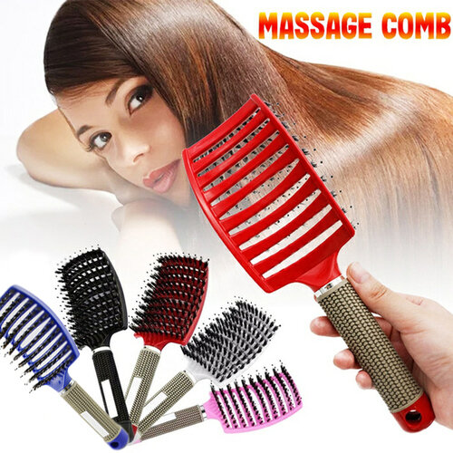Anti-detangle szczotka do włosów kobiety włosy grzebień masujący skórę głowy mokre kręcone puszyste włosy szczotka do domu i Salon fryzjerstwo stylizacja narzędzia
