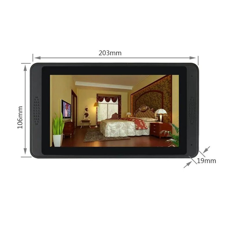 7 inch WiFi Deurbel Capacitieve Touchscreen Bedrade Foto Telefoon Afstandsbediening Home Video Intercom Security Camera Appartement