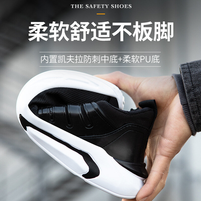 Sepatu Keselamatan Kerja Pria Sneakers Kerja Anti-tusukan Sepatu Kerja Pria Tidak Bisa Dihancurkan Sepatu Bot Pria Sepatu Bot Keselamatan Pria Ringan