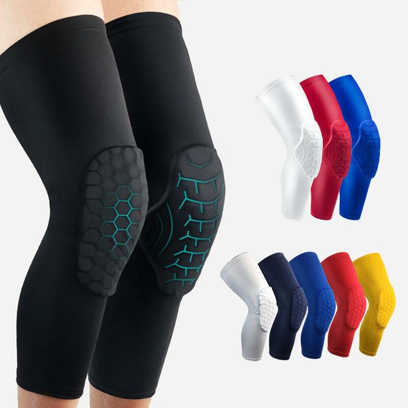 De compresión de la rodilla almohadillas de soporte soportes de rodilla deportes elástico Protector de articulaciones vendaje baloncesto voleibol gimnasio Culturismo