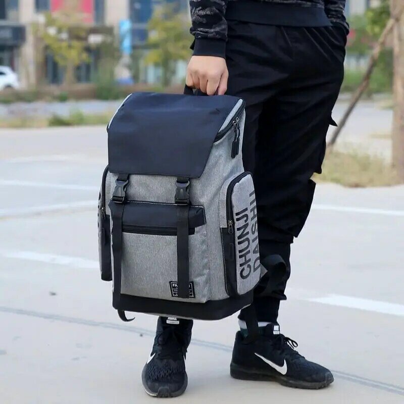 Fashion Leisure Capacity Rucksack Man Travel Bag Mountaineering Backpack Male Luggage Canvas Bucket Shoulder Bags Men Backpacks