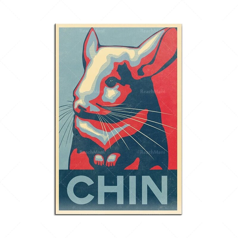 ¡Vote Chinchilla para 2020 US Election | Póster para amantes del arte y amantes de la Chinchilla!