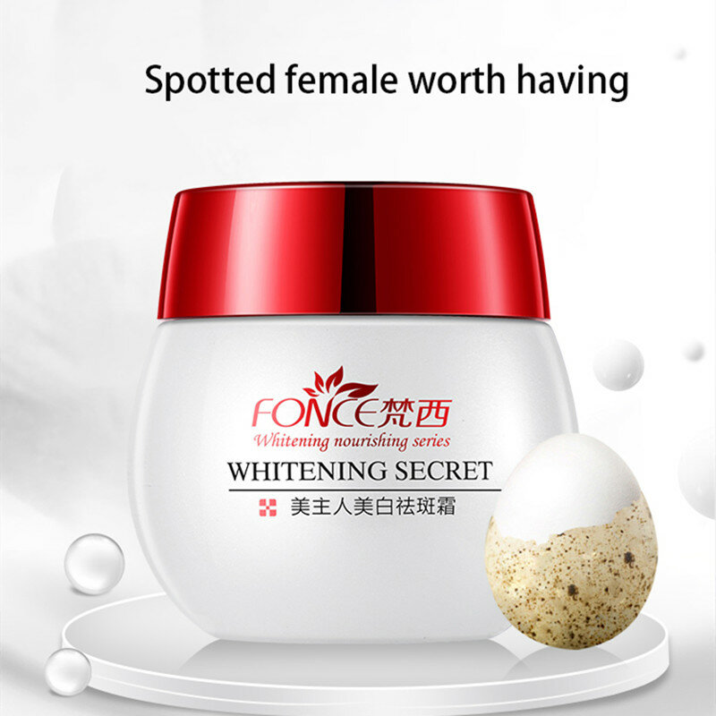 Fonce Whitening Freckles Cream 30g Powerful Spot Remover Anti Aging Dark Spots Fade Beauty  Moisturize Brightening Face Cream