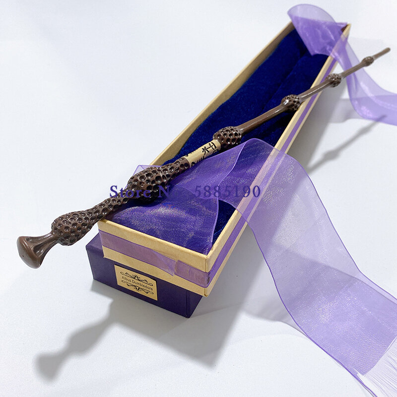 28 종류의 금속 코어 시리우스 벨라트릭스 덤블도어 엘더 완드 HP 마술 마술 지팡이 Ollivander's Box with Wand Stand Gift