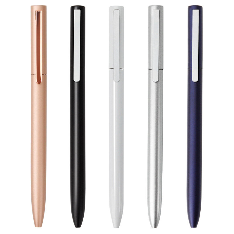Oryginalny Xiaomi długopis żelowy 0.5MM czarny długopis Mijia pióro do podpisywania metalowy długopis biuro szkoła pisanie dostaw Kawaii biurowe