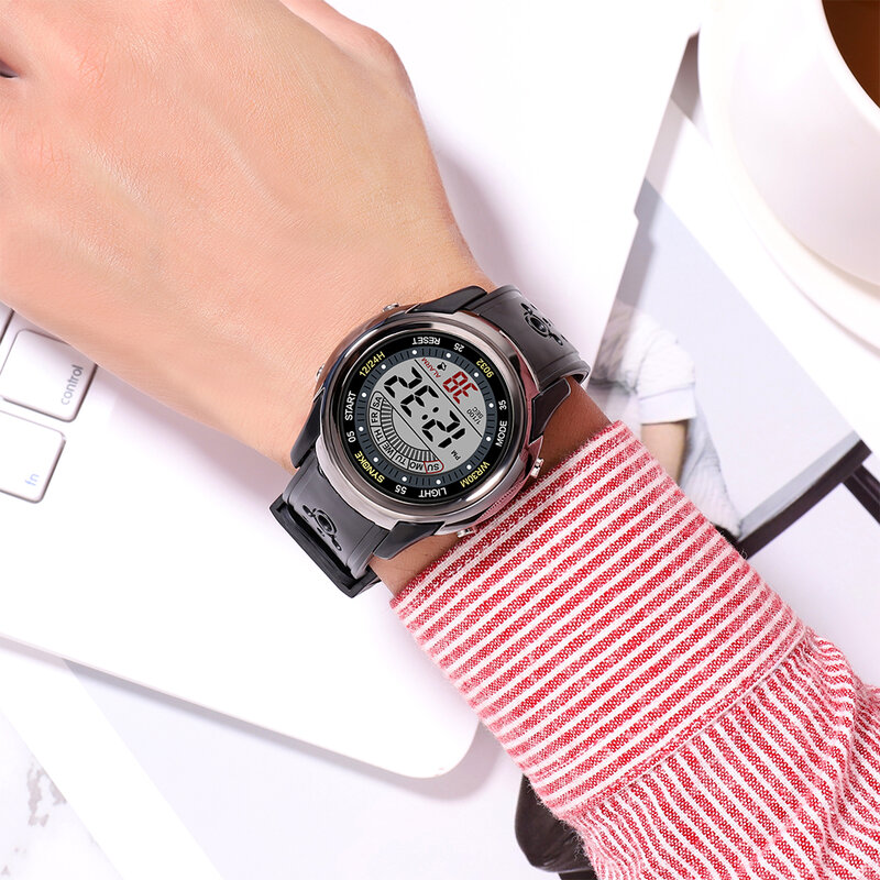 SYNOKE zegarki sportowe dla dziecka wodoodporny cyfrowy zegarek LED wojskowy zegarek wojskowy zegar elektroniczny zegarek studencki Relojes