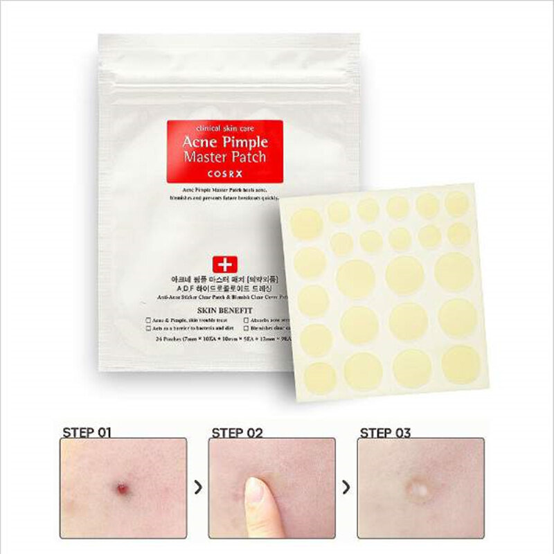 COSRX สิว Pimple Master Patch 24แพทช์ที่มองไม่เห็นสิวเสี้ยน Skin Tag Removal Patch ดูแลสิวเสี้ยนเครื่องมือเครื่องสำอางเกา...