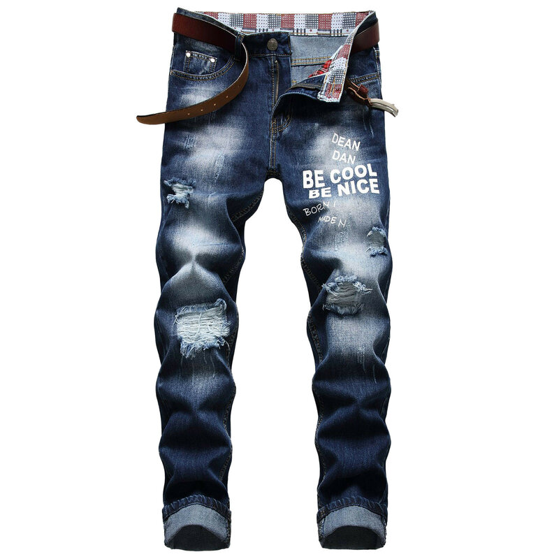 Мужские повседневные облегающие джинсы 54 # в стиле ретро, пикантные уличные джинсы и брюки, мужские джинсы в стиле Харадзюку, эстетичная уличная одежда, джинсы