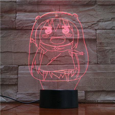 Himouto-Lámpara LED de noche con Sensor táctil para niños, luz decorativa con Sensor táctil para dormitorio, regalo de vacaciones para niña, 1780