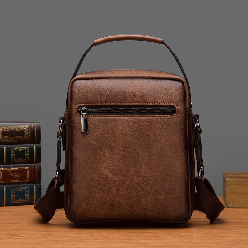 Celinv Koilm – sac à bandoulière Vintage en cuir pour hommes, sac à épaule Fashion Business, sacoche poitrine, sac de jour Cool pour hommes