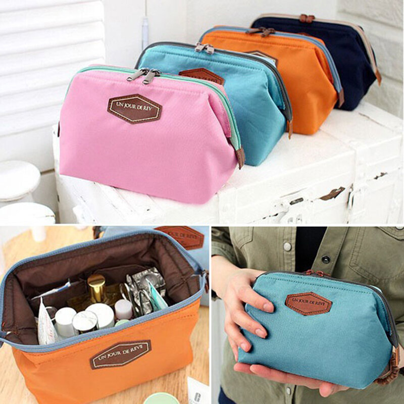 Beauty Cute Women Lady Travel Makeup Bag Cosmetic Pouch Clutch Handbag Casual Purse SEC88