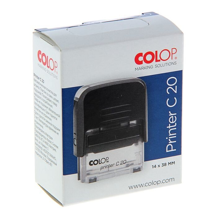 Оснастка автоматическая для штампа Colop Printer 20C, 38 х 14 мм, красная