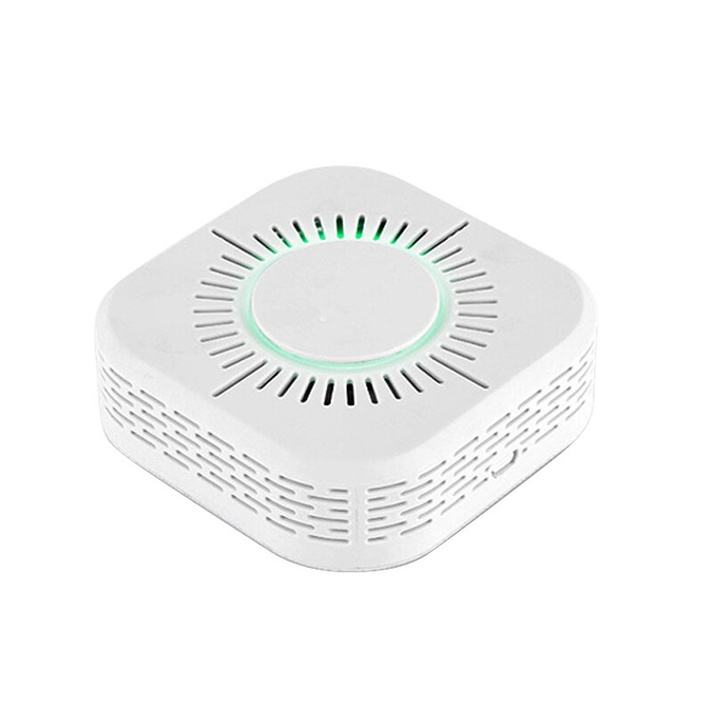 Tuya WiFi Smoke Fire ป้องกันเครื่องตรวจจับควัน Smokehouse ผสม Fire Alarm Home Security ระบบดับเพลิง