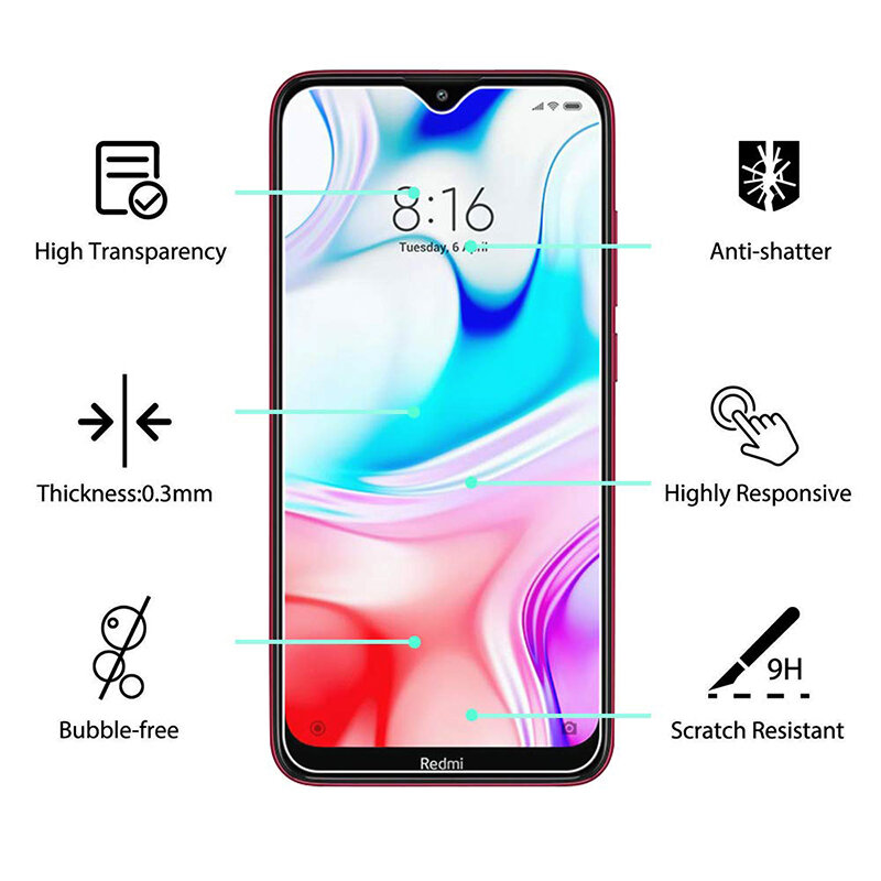 9H Kính Cường Lực Trên Cho Nồi Cơm Điện Từ Redmi 8 8 Một Màn Hình Điện Thoại Bảo Vệ Kính Cấp Cho Xaomi Redmi8a 8 Một an Toàn Bảo Vệ Bộ Phim