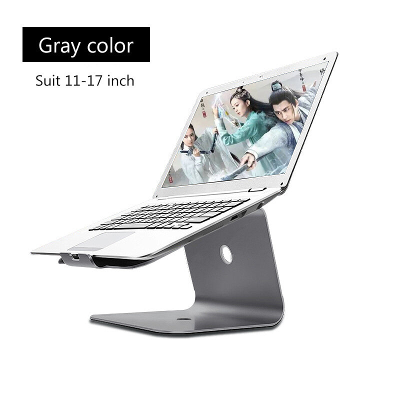 Soporte de mesa para ordenador portátil, Base de aleación de aluminio para Macbook de 11-17 pulgadas