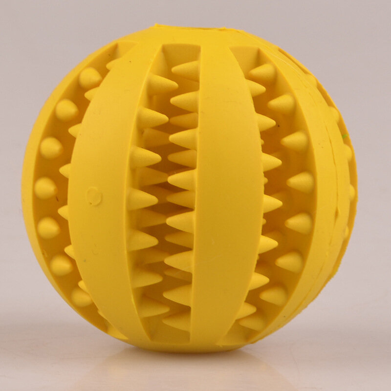 Резиновый мяч для собак, Интерактивная игрушка для жевания собак, для чистки зубов