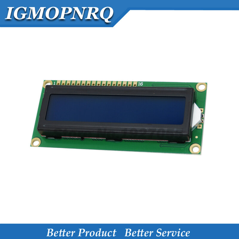 1 قطعة 5 فولت lcd 1602 الأزرق شاشة شخصية LCD LCD-1602 وحدة عرض الأزرق Blacklight رمز جديد وأبيض