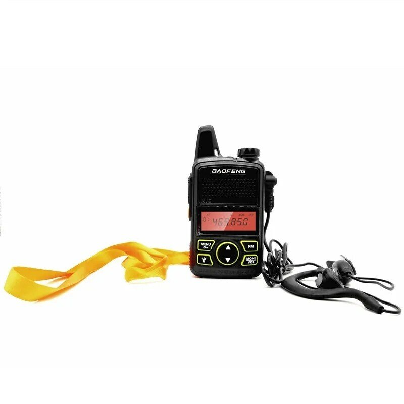 BAOFENG-Mini walkie-talkie BF-T1 para niños, transceptor de Radio UHF para niños, estación de Radio CB, Amateur, BAOFENG T1, 1/2 piezas