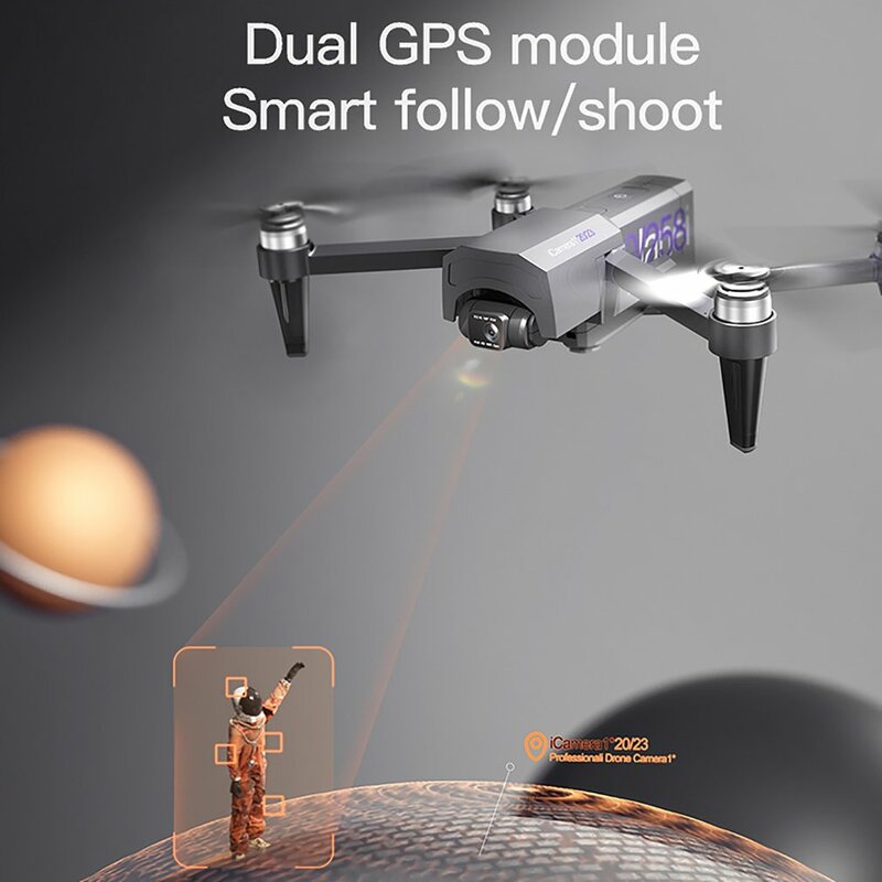 Drone Mit 8K HD Kamera Quadcopter Mit GPS 5G Anti-schütteln 2-Achse Bürstenlosen Motor 5KM Luftaufnahmen Flugzeug