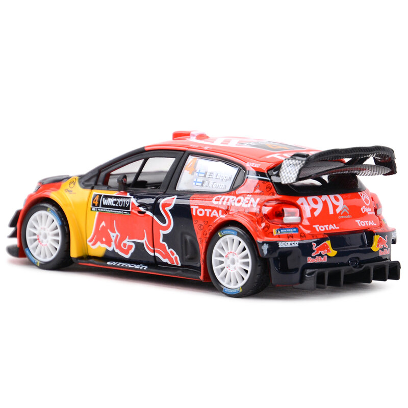 Bburago-Die Cast brinquedos de carro modelo colecionáveis, Citroen C3 WRC 2019, Monte Carlo estática, 1:32