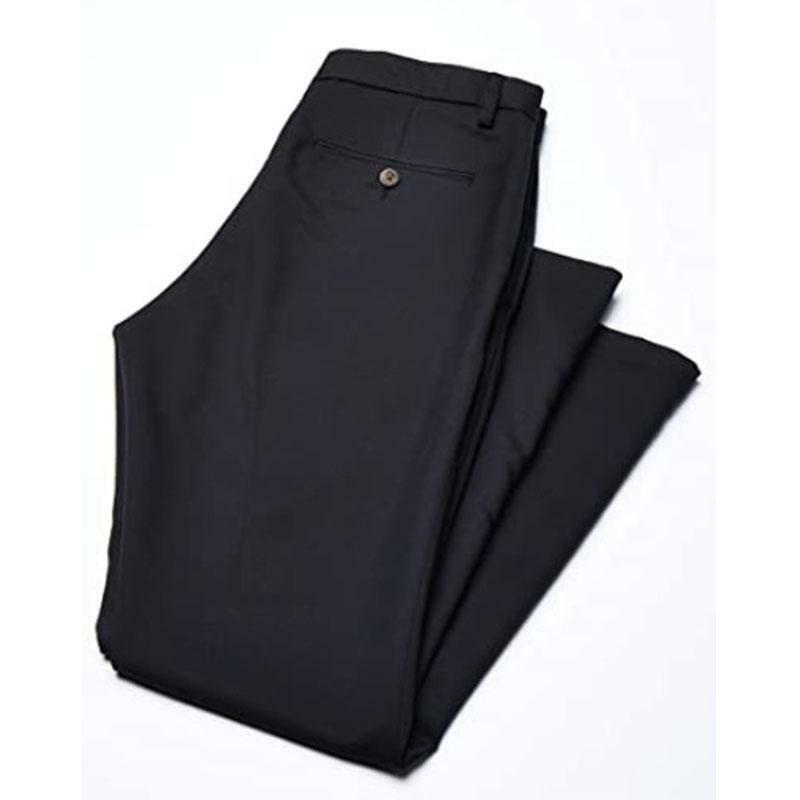 Pantalon classique à haute élasticité pour hommes, décontracté, taille haute, Business, livraison directe, printemps et été