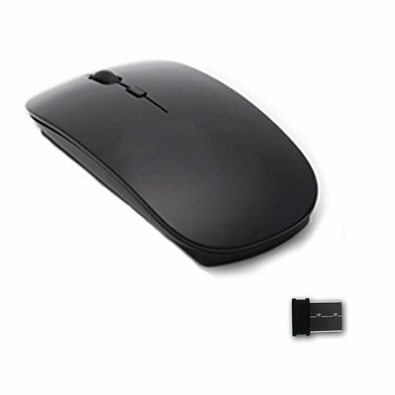 Mouse Nirkabel 2.4G Bebas Bising Kualitas Tinggi 1600 DPI Mouse Komputer Optik USB 2.4G Penerima Mouse Ultratipis untuk Laptop PC