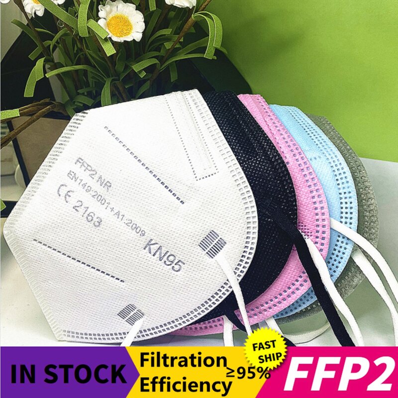 FFP2 Mask KN95 Mouth Face Masks Filter Dustproof Anti-fog Respirator Breathable 5-Layer Protection Mascarillas kn95 Mask