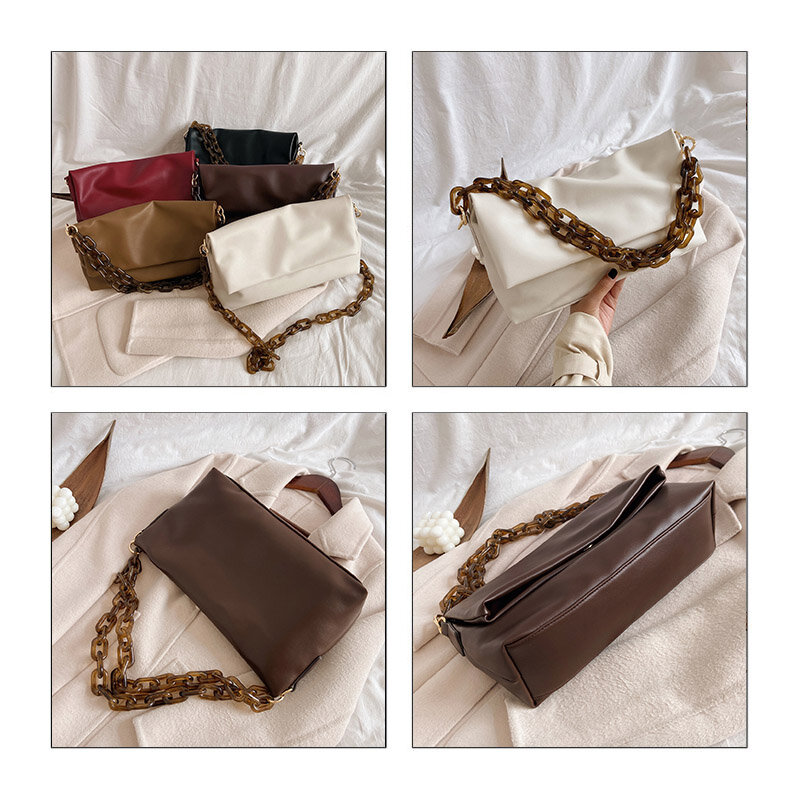 ATLI – sacs à bandoulière pour femmes, sacoche de bonne qualité, couleur unie, grand sac à main, nouvelle collection 2021
