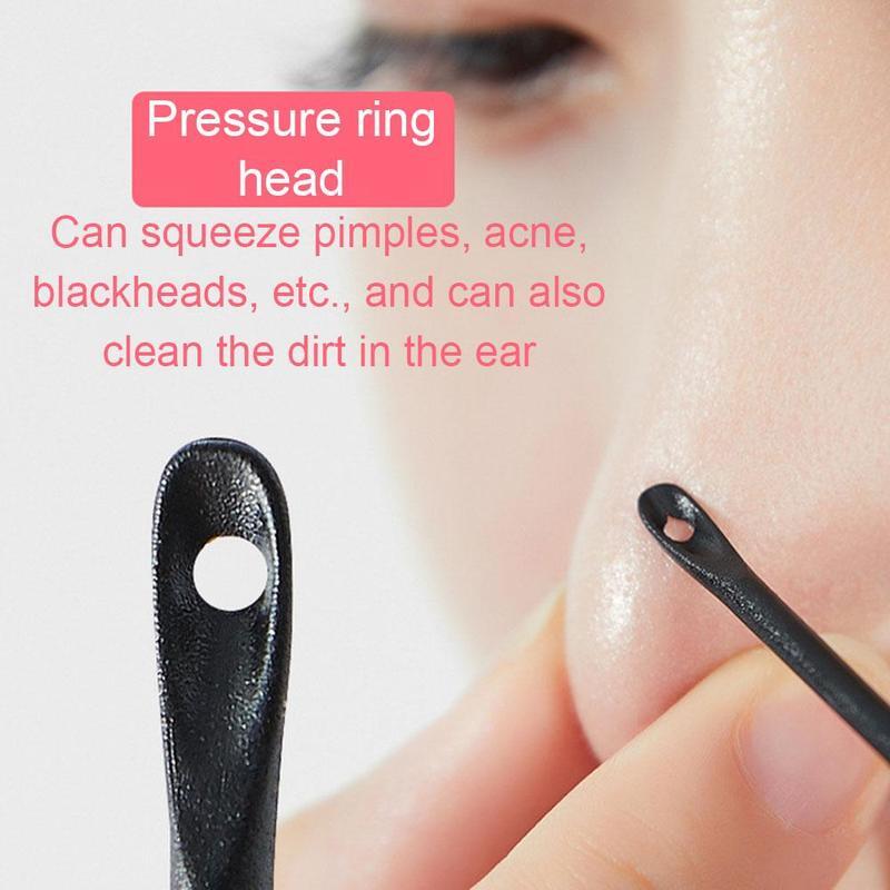 7.5cm One-time Blackhead Squeezing Acne Multifunctional Swab Stick Cleaning Cotton J5C9