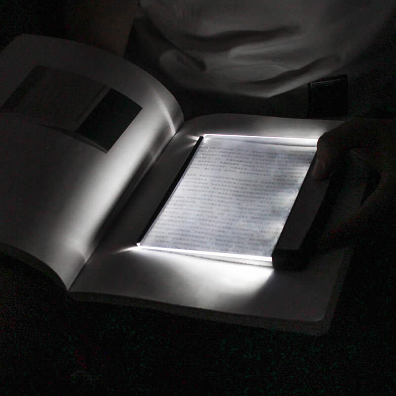 Livro de leitura luz da noite criativo led placa plana olho portátil painel viagem dormitório lâmpada mesa led olho para estudantes dormitório