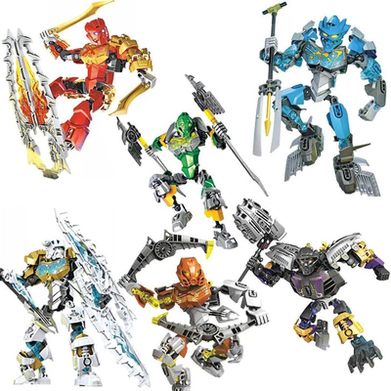 Heros biochemiczny wojownik dżungla opiekun gaju Bionicle Ekimu Msdk Maker klocki budowlane zabawki Bringuedos prezenty