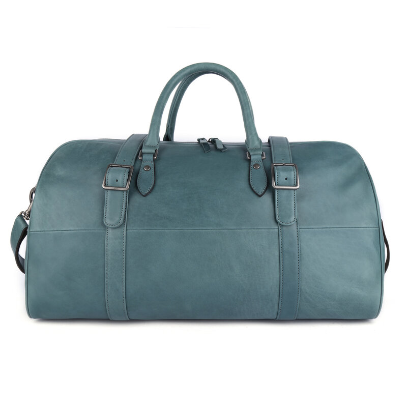 Luxury Calf Leather Women Men Business Travel Duffle Bag Large Capacity Handbag Soft Gym Bag