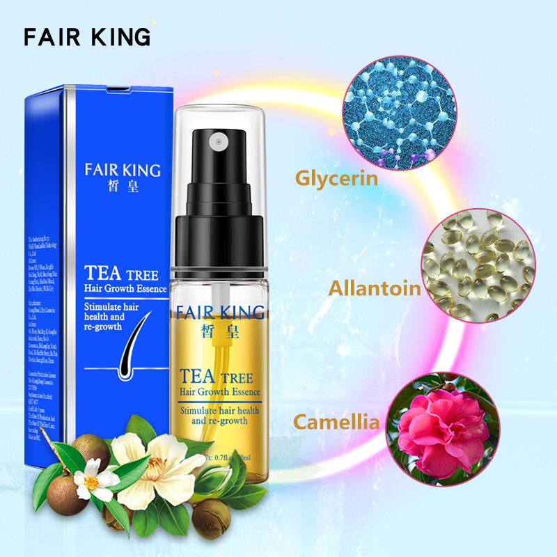 Esencia de árbol de té para el crecimiento del cabello, productos para evitar la pérdida de cabello, para el cuidado del cabello
