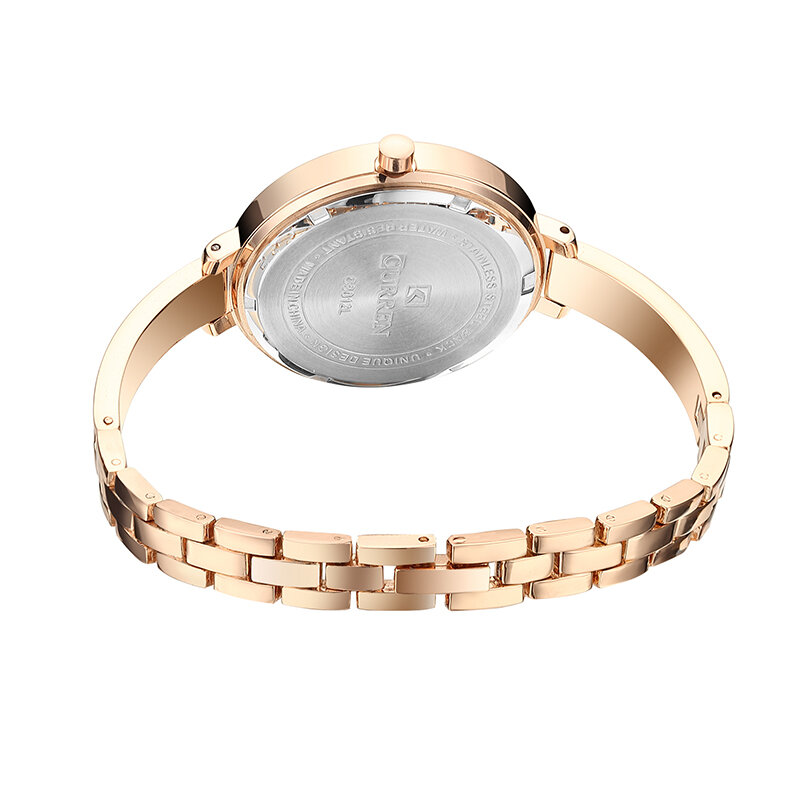 Curren novo design criativo relógio de quartzo feminino casual moda elegante senhoras presente relógio de pulso do vintage relógios relogio feminino