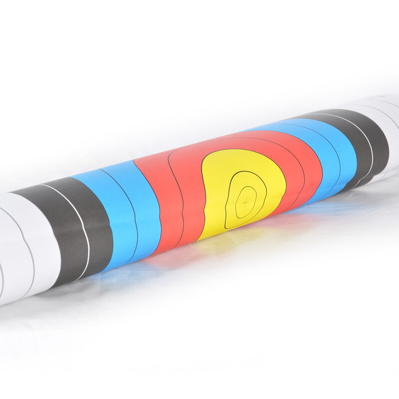 Tiro con l'arco Standard Target Paper Full Rings Single Spot Shooting 10pcs per accessori per tiro con l'arco all'aperto