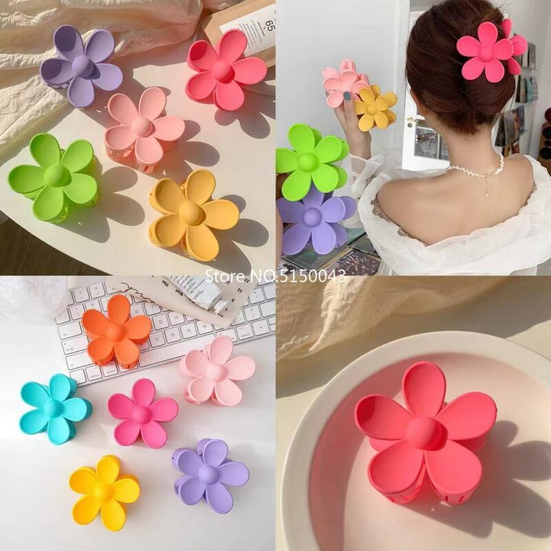 Conjunto de pinzas de flores de Color caramelo coreano para mujer pinzas para el pelo pasadores accesorios para niña adornos para el pelo tocados horquillas para el pelo 