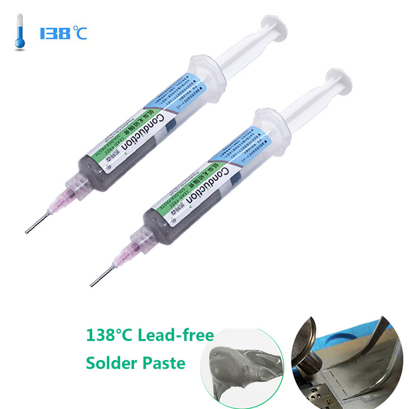 Lead-free solder paste 138 degrees soldering tin for iPhone PCB BGA LED repair environmental protection tin mud CPU tin 30g/55g