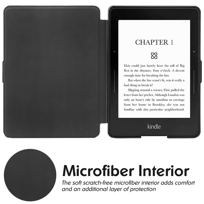 Kindle Voyage Case - Slim fit Lightweight Premium PU Leather Cover with Auto Sleep/Wake