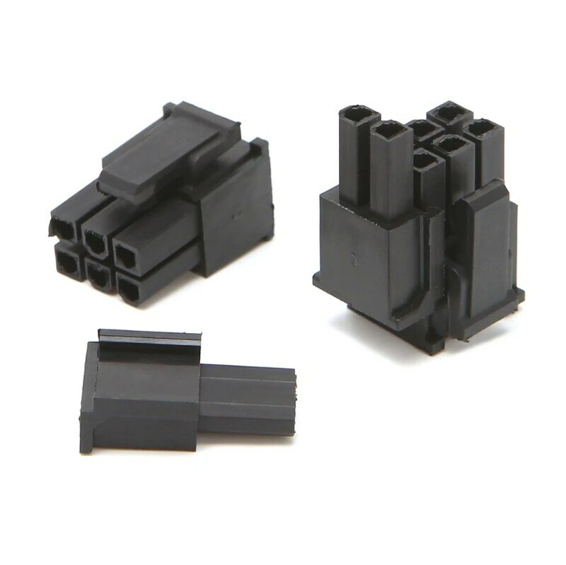 30 Pcs 4,2mm 6 + 2 Pin Male Power Stecker Kunststoff Shell Für PC Grafikkarte PCIE Drop Verschiffen