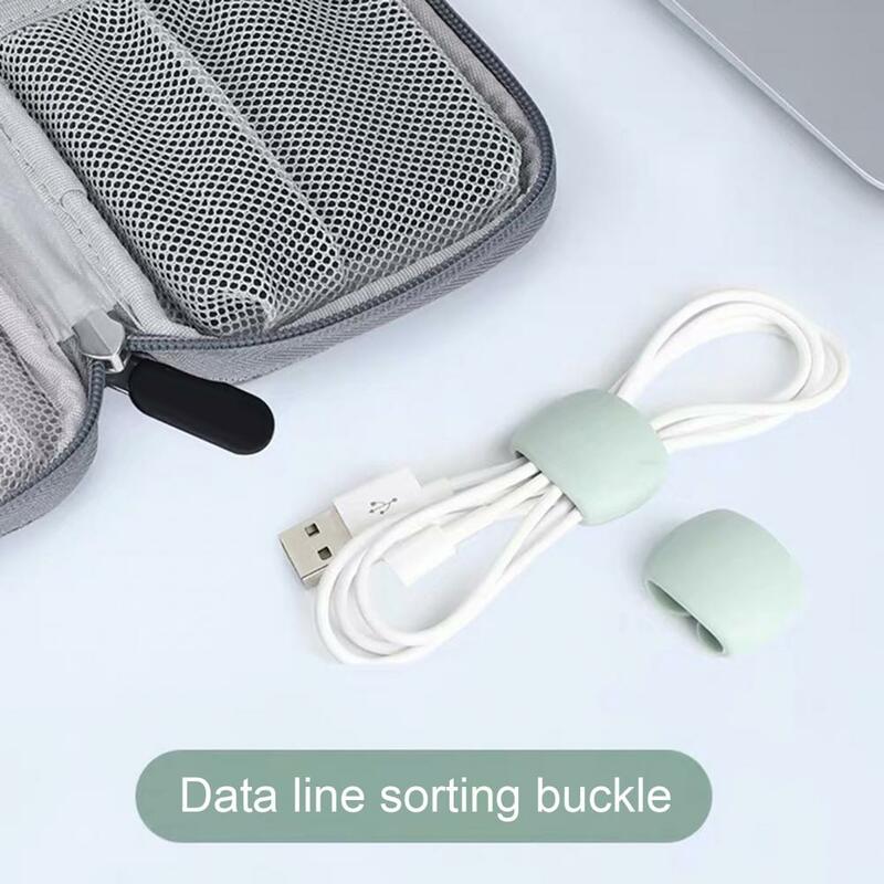 Mini support de câble de données pour écouteurs, 1 boîte, pratique, Portable, Flexible, pour ordinateur de bureau