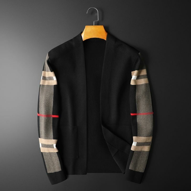 Outono/inverno 2020 camisola masculina camisola casual cardigan camisola masculina fino ajuste joker jacket