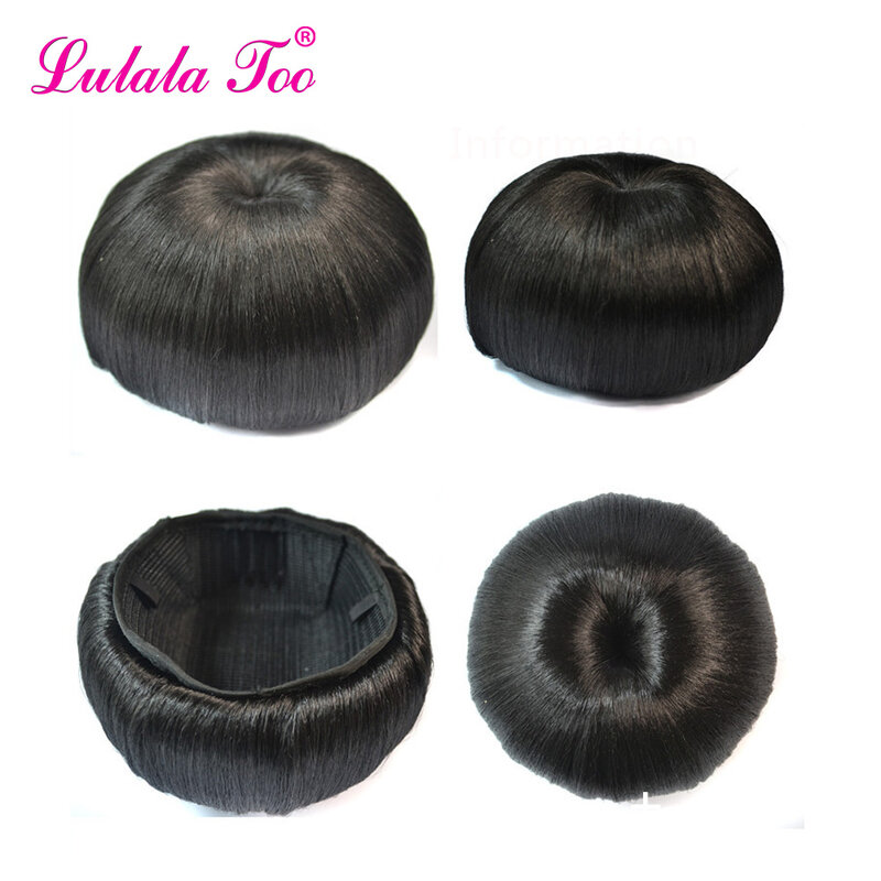 Big Chignon Donut Roller Bun Wig Hairpiece For Women Synthetic Fake Hair Buns Clip in hair Extension Updo